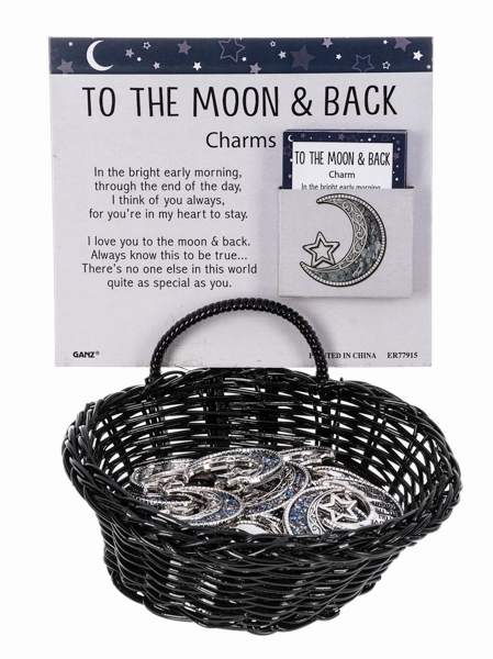 I Love You To the Moon and Back Token Charm