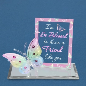 I'm So Blessed to Have a Friend Like You Butterfly Decorative Mirror,Home Decor Mirror