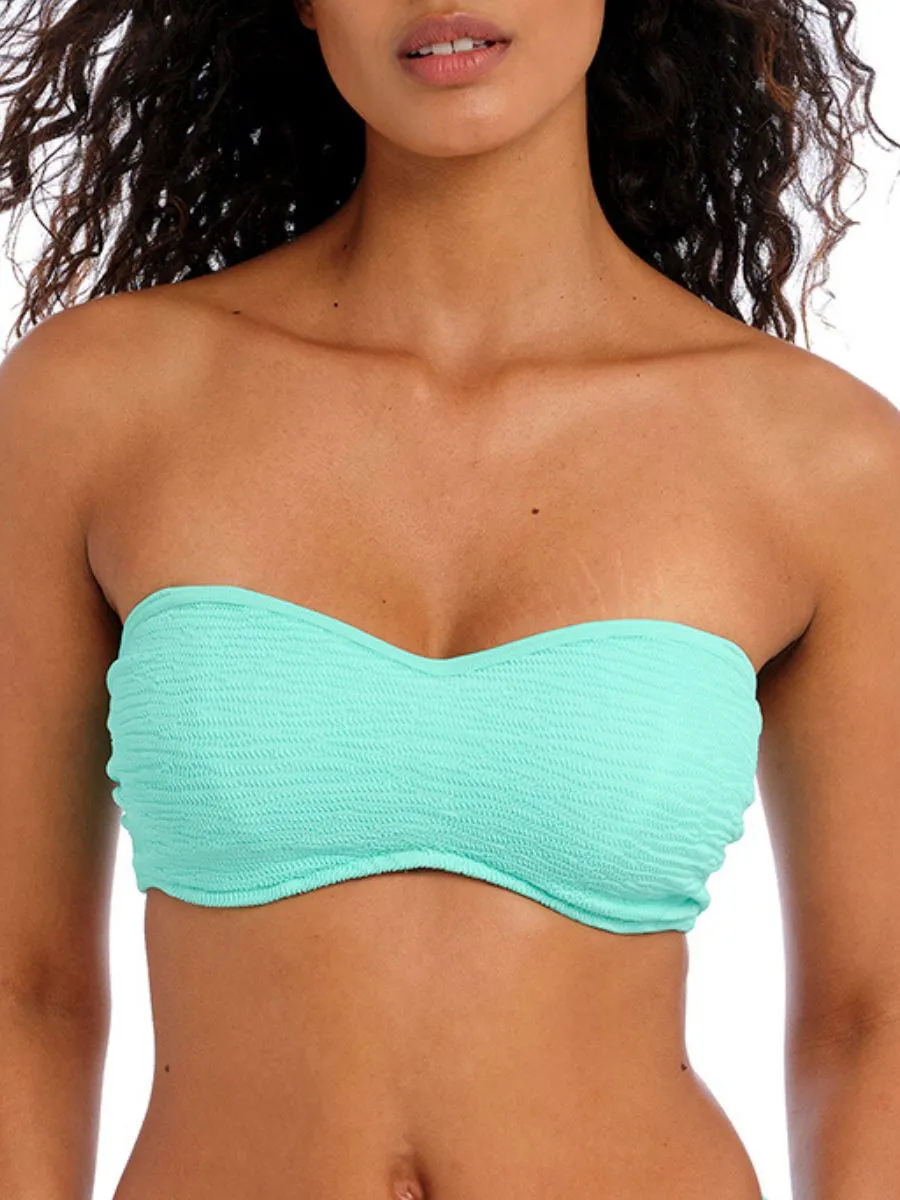 Ibiza Waves Bandeau Bikini Top - Frozen