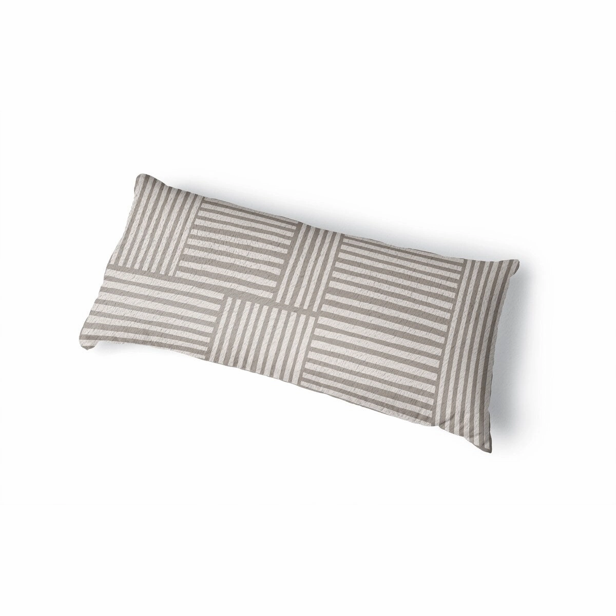 IDA TAUPE Body Pillow By Kavka Designs - Taupe, Ivory