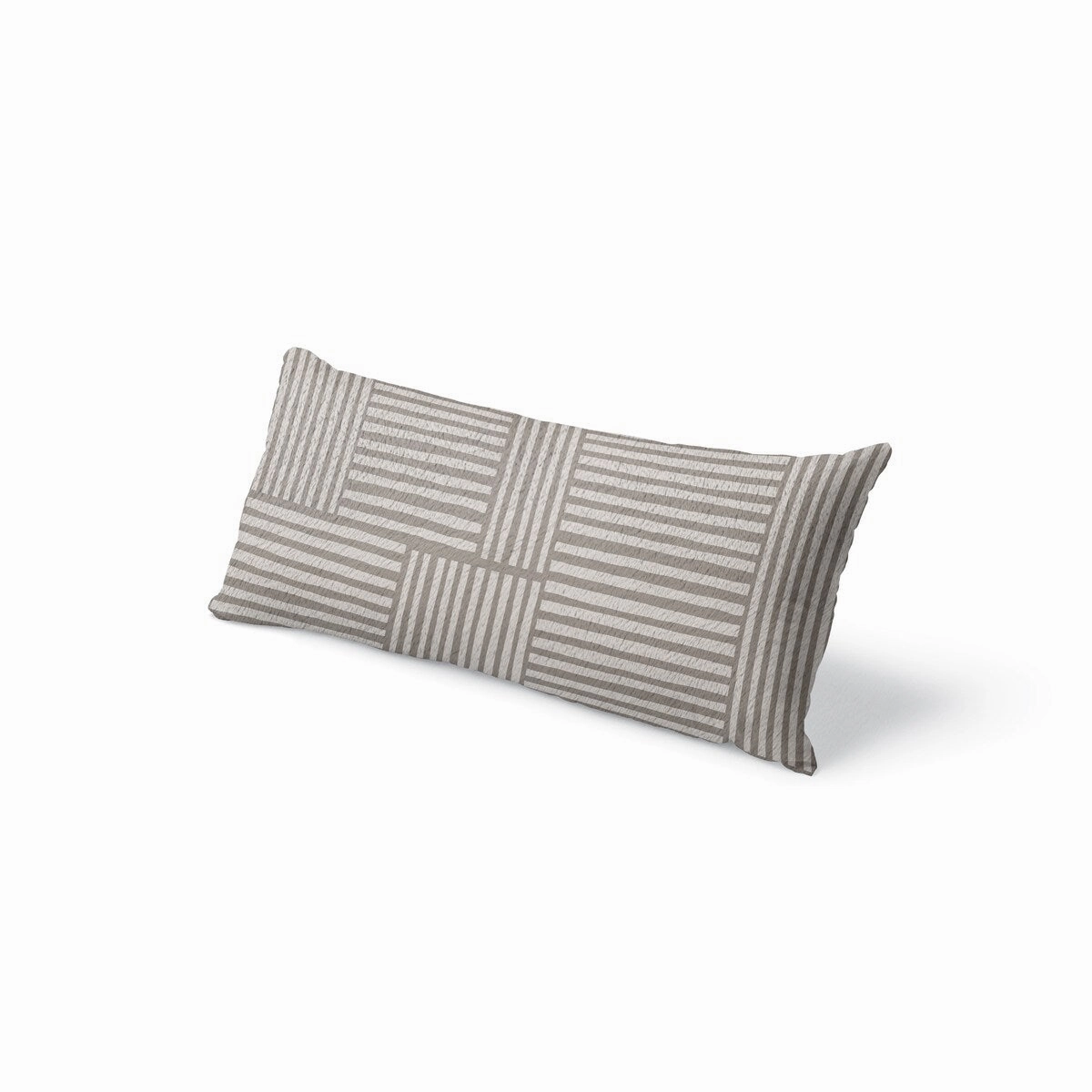 IDA TAUPE Body Pillow By Kavka Designs - Taupe, Ivory
