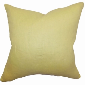 Idalya Solid Euro Sham Canary pillowcases,cotton pillow covers,bed linen