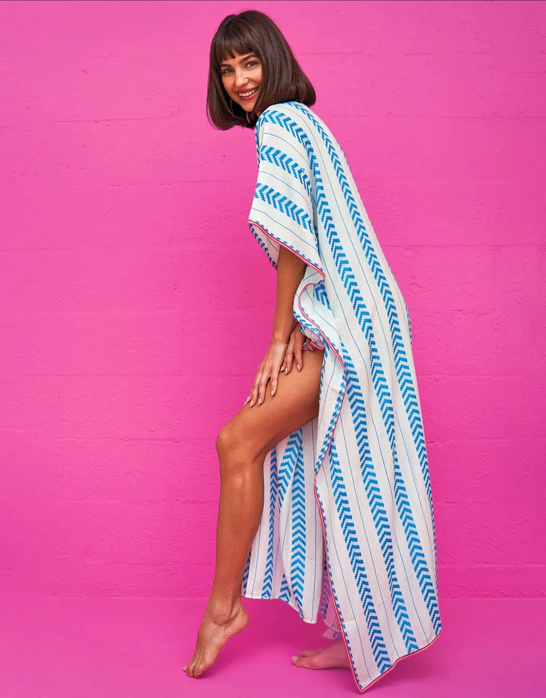 Indian Thobe Kaftan - Blue