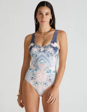 Indianic Michelle DD/E Cup One Piece Swimsuit  - Floral