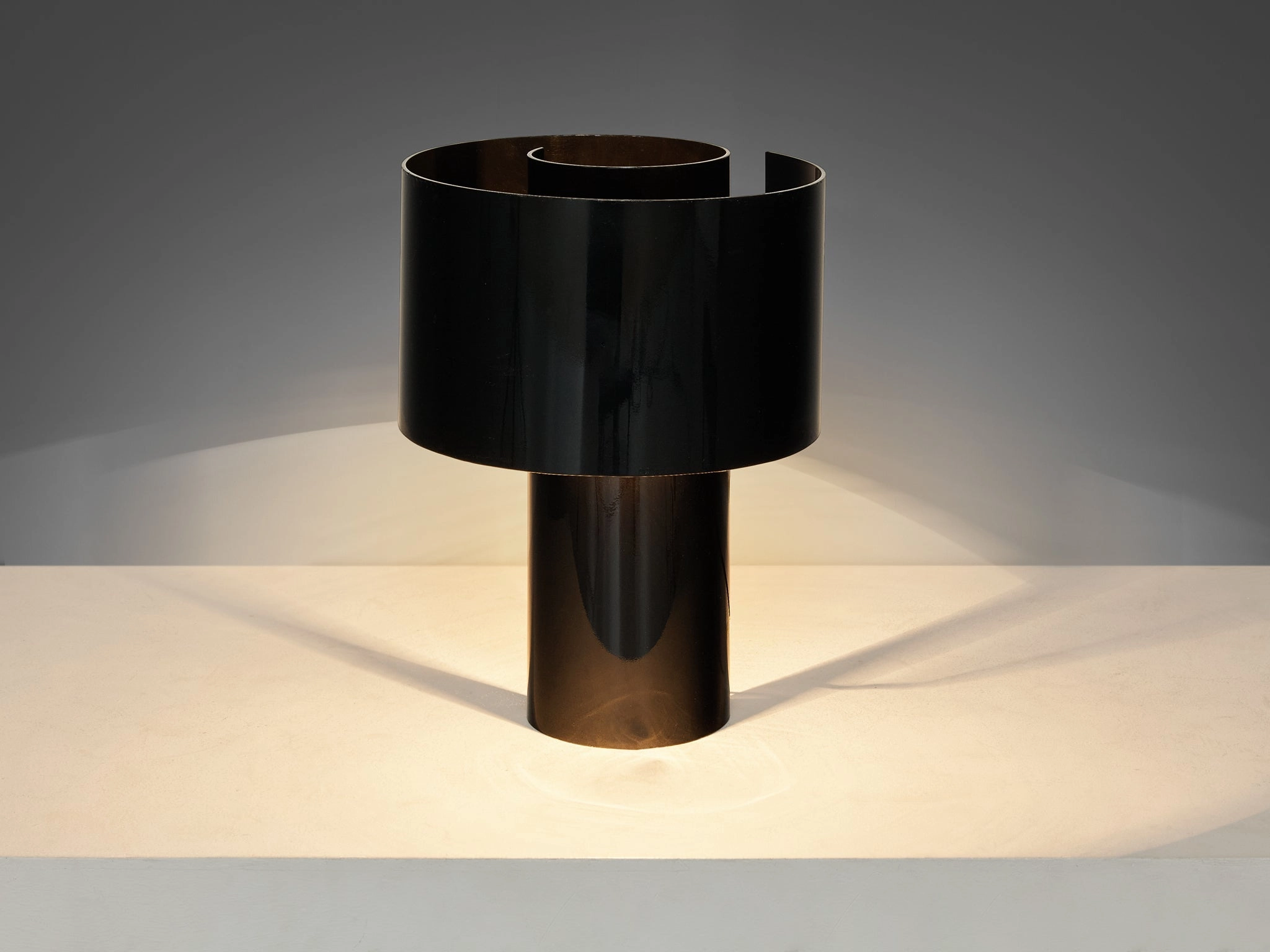 Ingrid Hsalmarson for New Lamp 'Spiral' Table Lamp in Aluminum