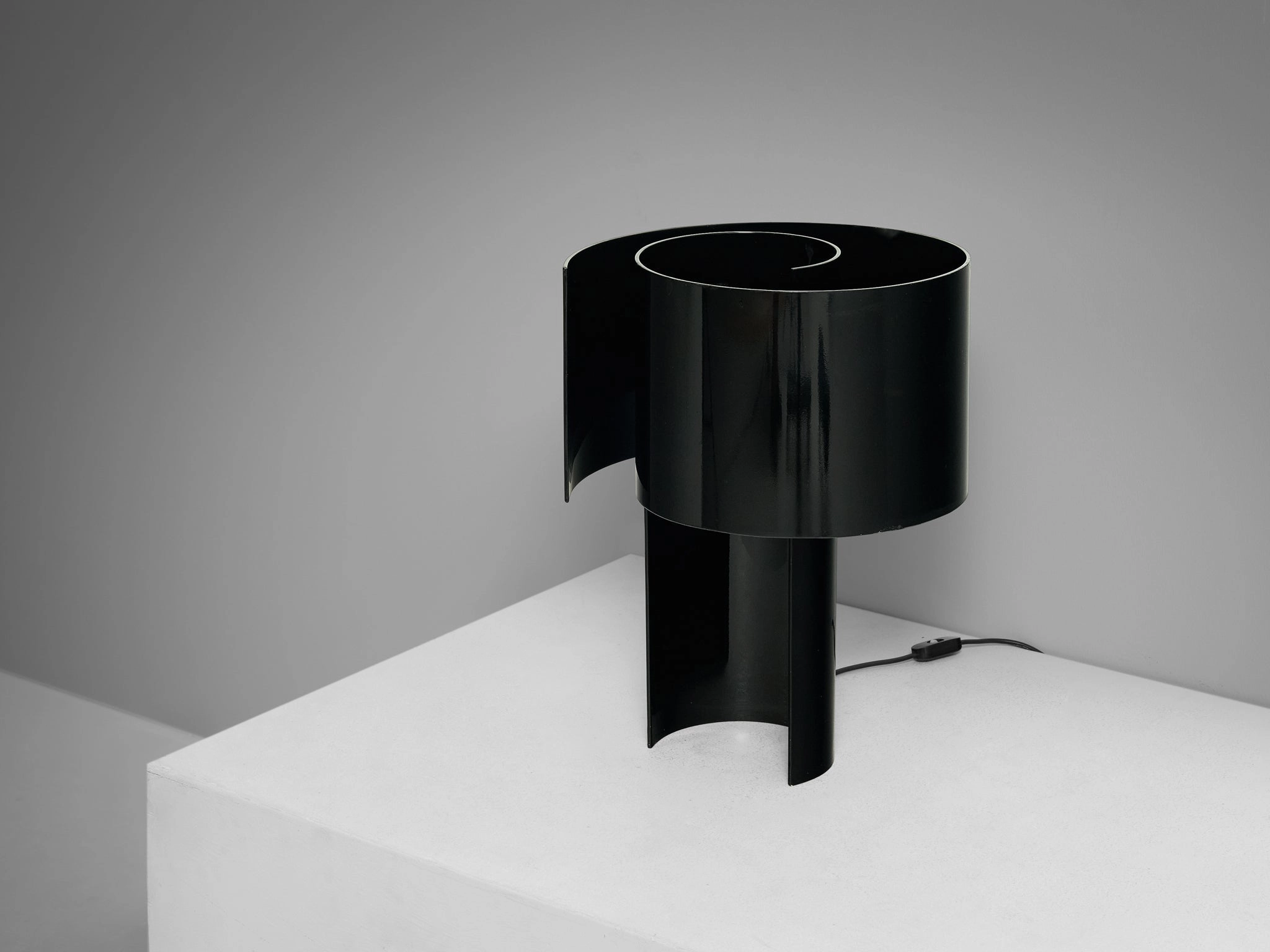 Ingrid Hsalmarson for New Lamp 'Spiral' Table Lamp in Aluminum