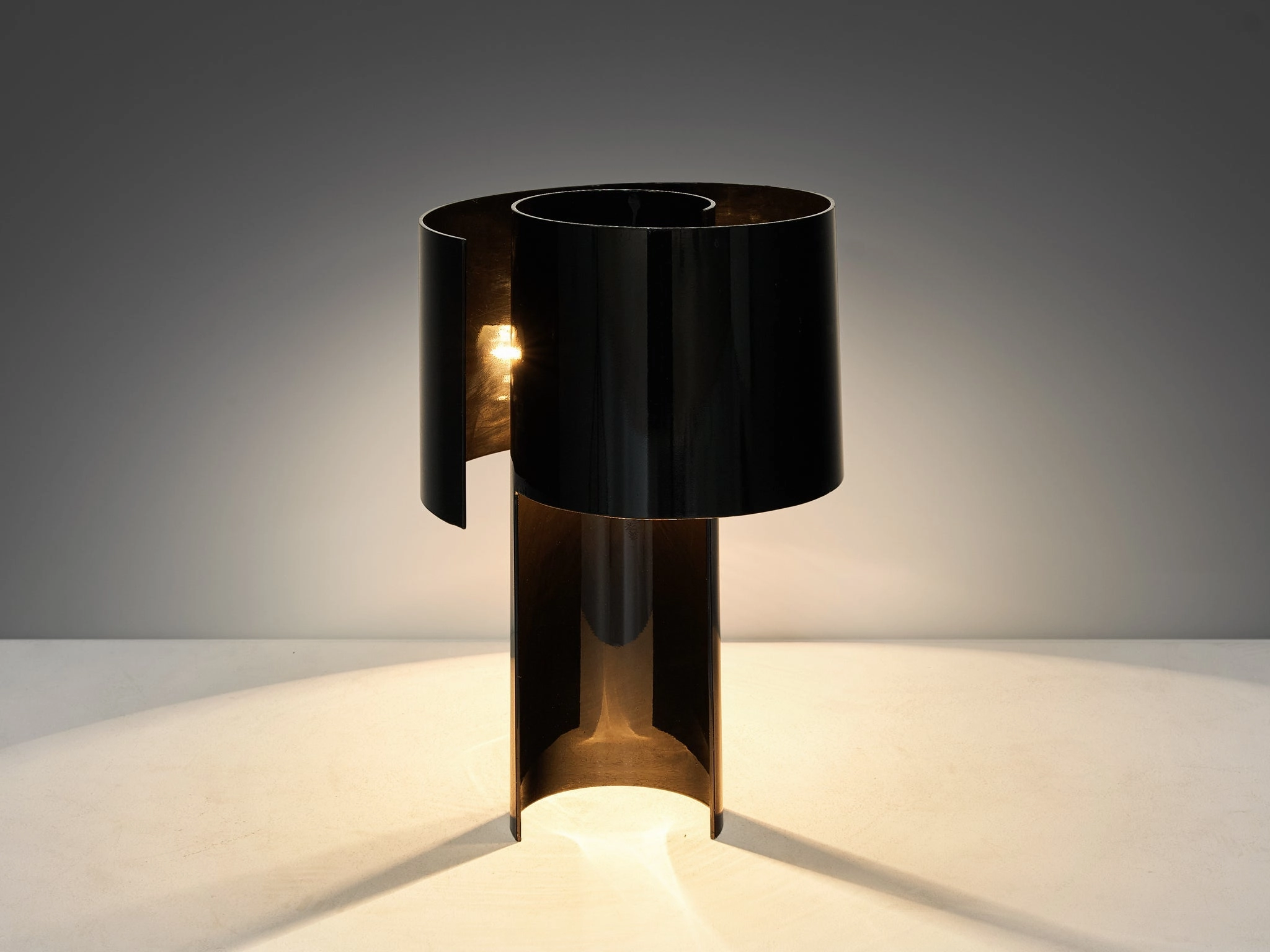 Ingrid Hsalmarson for New Lamp 'Spiral' Table Lamp in Aluminum