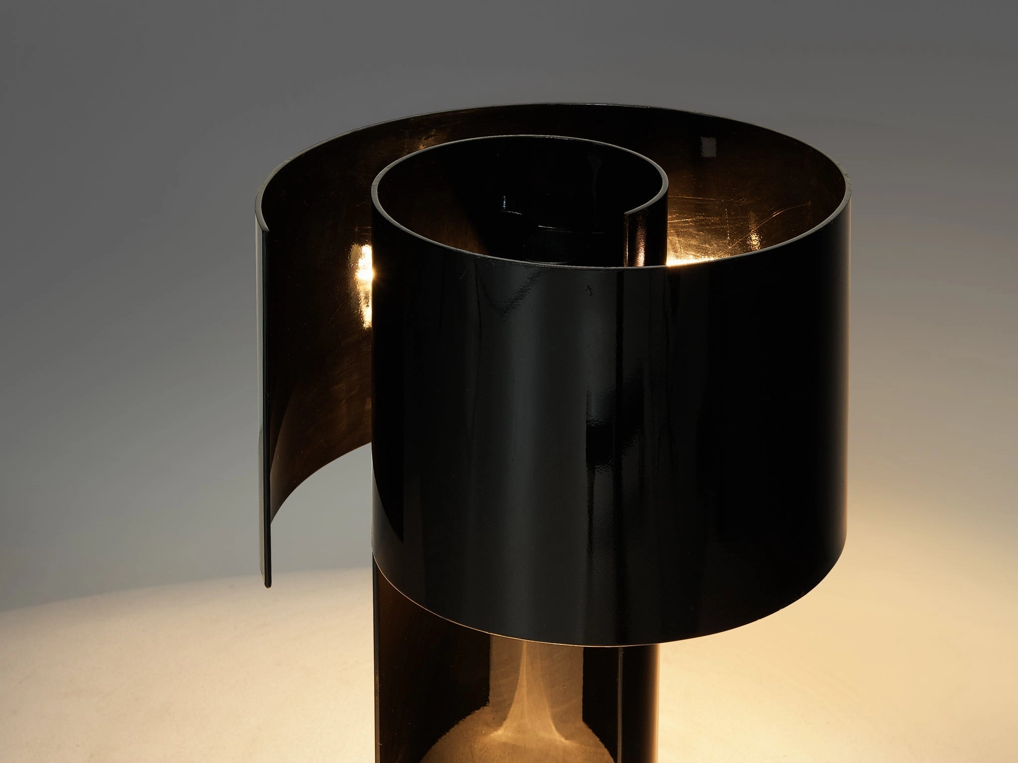 Ingrid Hsalmarson for New Lamp 'Spiral' Table Lamp in Aluminum