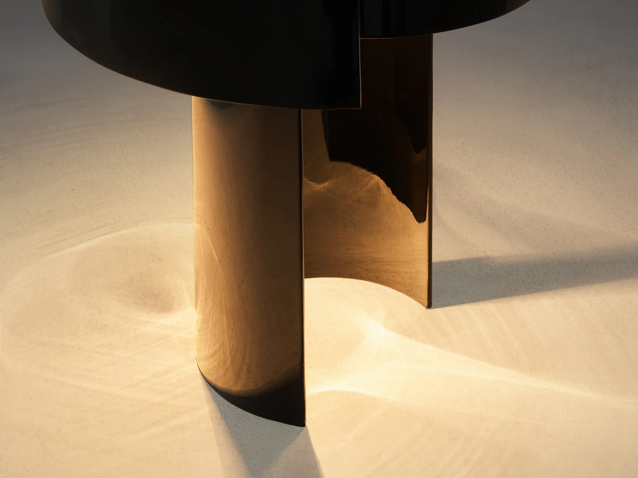 Ingrid Hsalmarson for New Lamp 'Spiral' Table Lamp in Aluminum