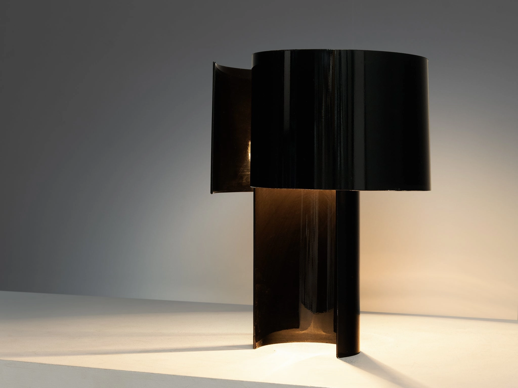 Ingrid Hsalmarson for New Lamp 'Spiral' Table Lamp in Aluminum