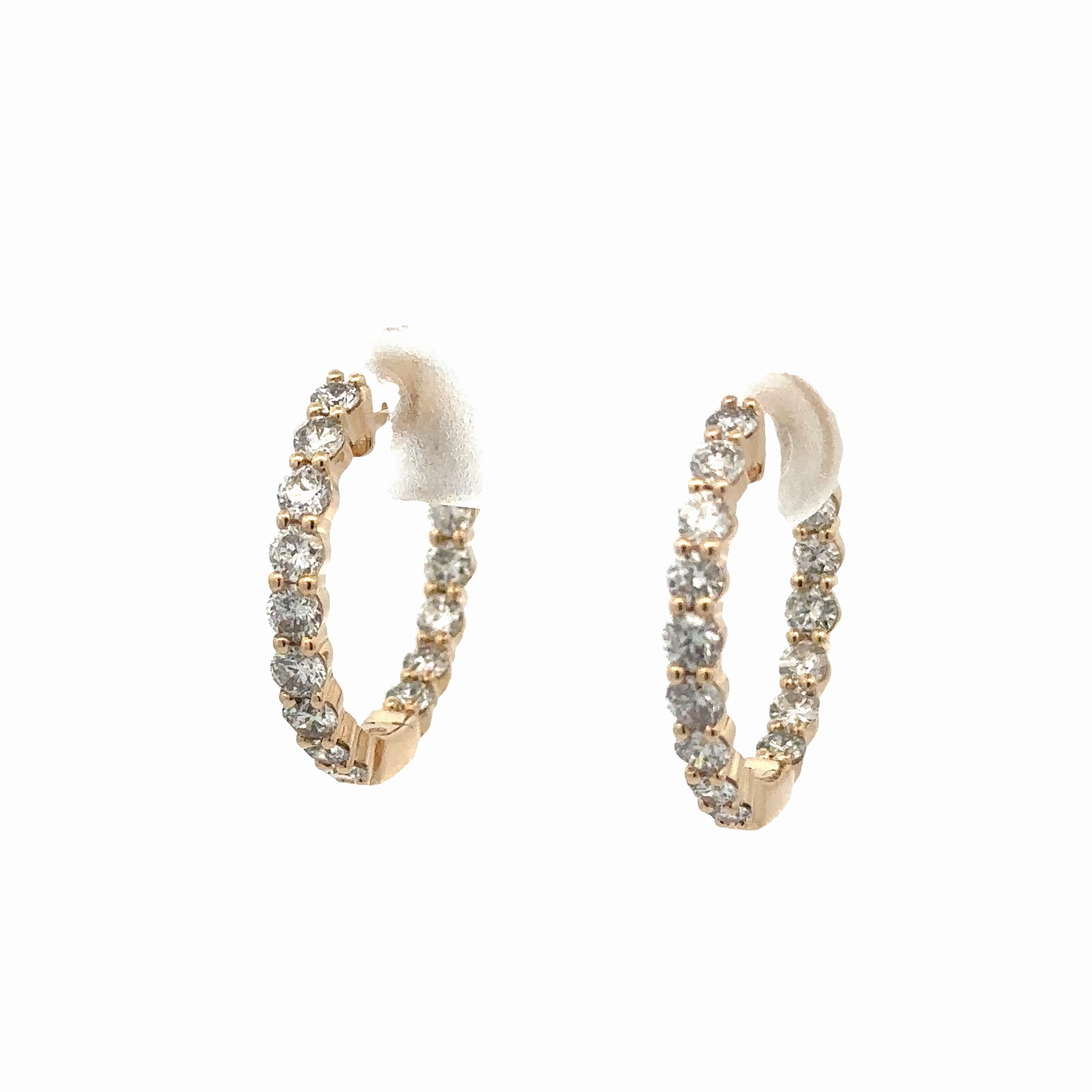 Inside Out Diamond Hoop Earrings
