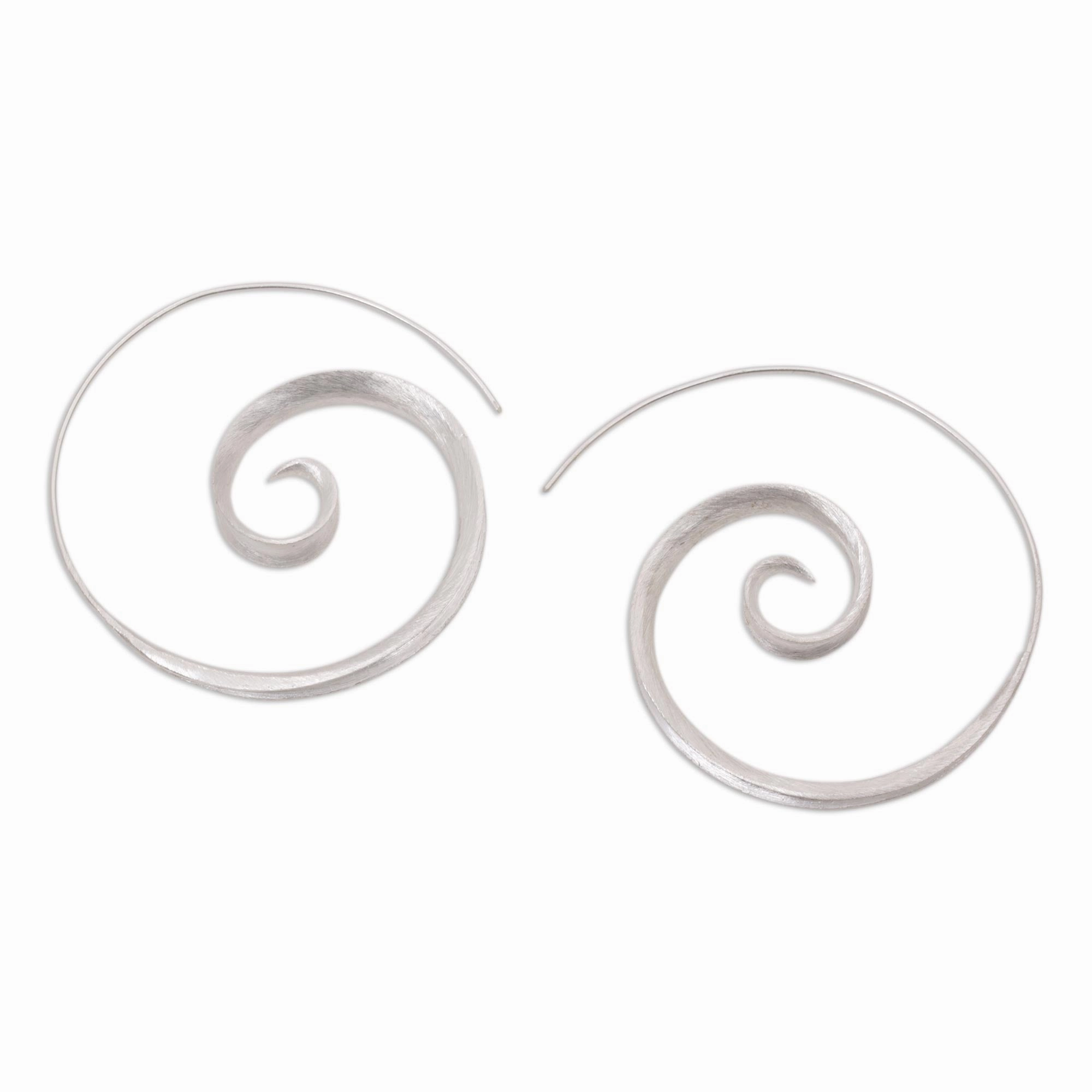 Inspiring Spirals Sterling Silver Earrings