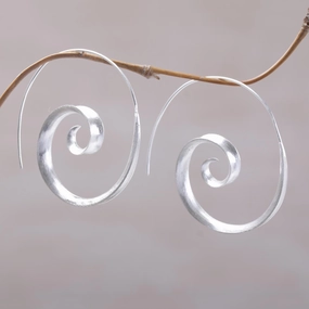 Inspiring Spirals Sterling Silver Earrings