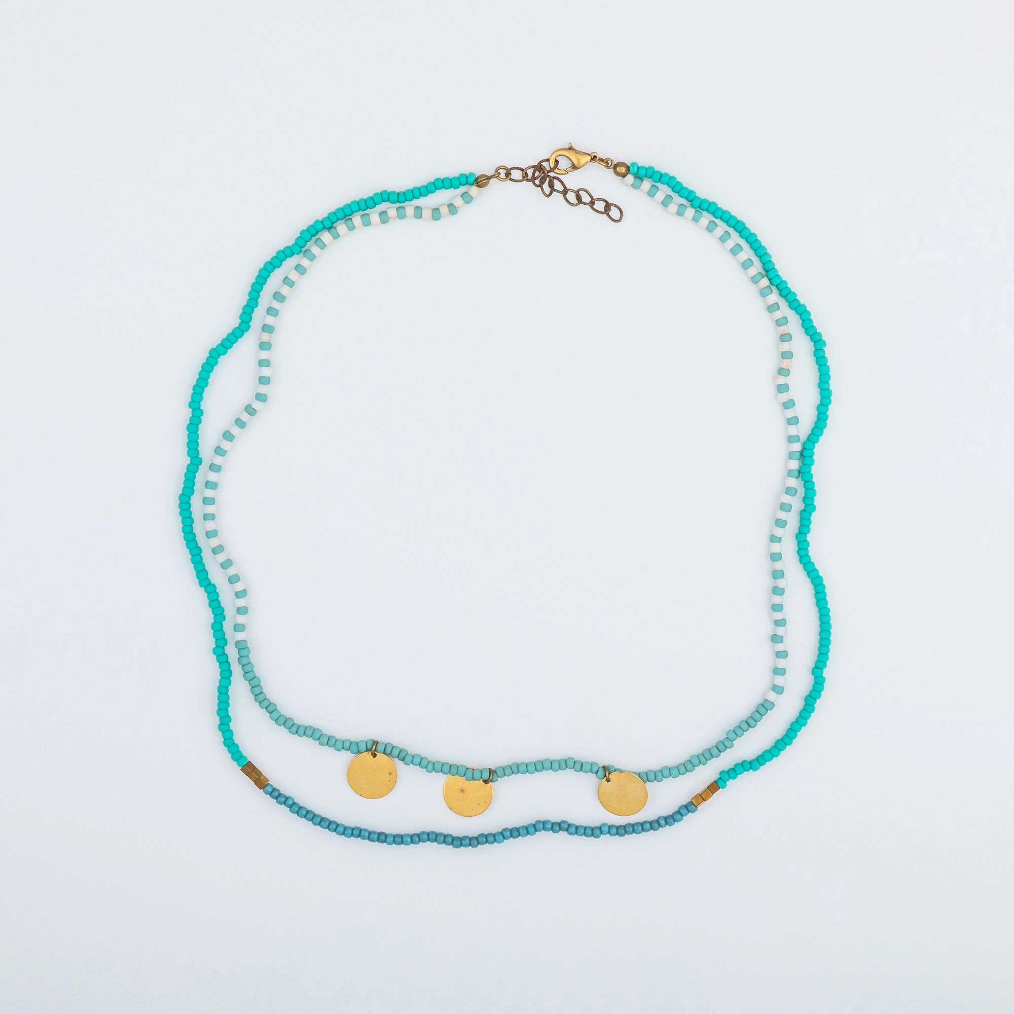 Iraqi Seed Beaded Strand Necklace