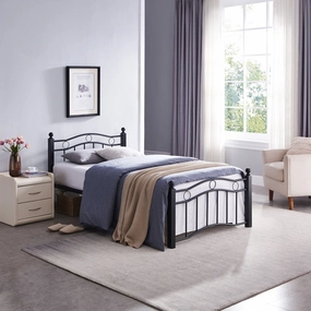 Iron Bed Frame - NH463113 throw blanket, decorative pillow