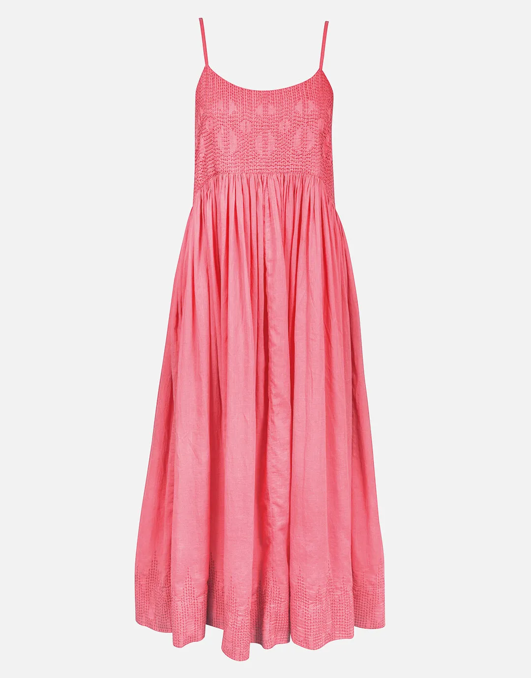 Island Nostalgia Maxi Dress - Ocean Coral