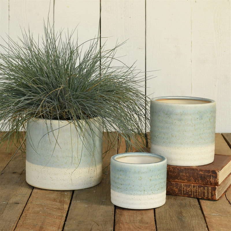 Isle Cachepot, Ceramic - Lrg - Light Blue