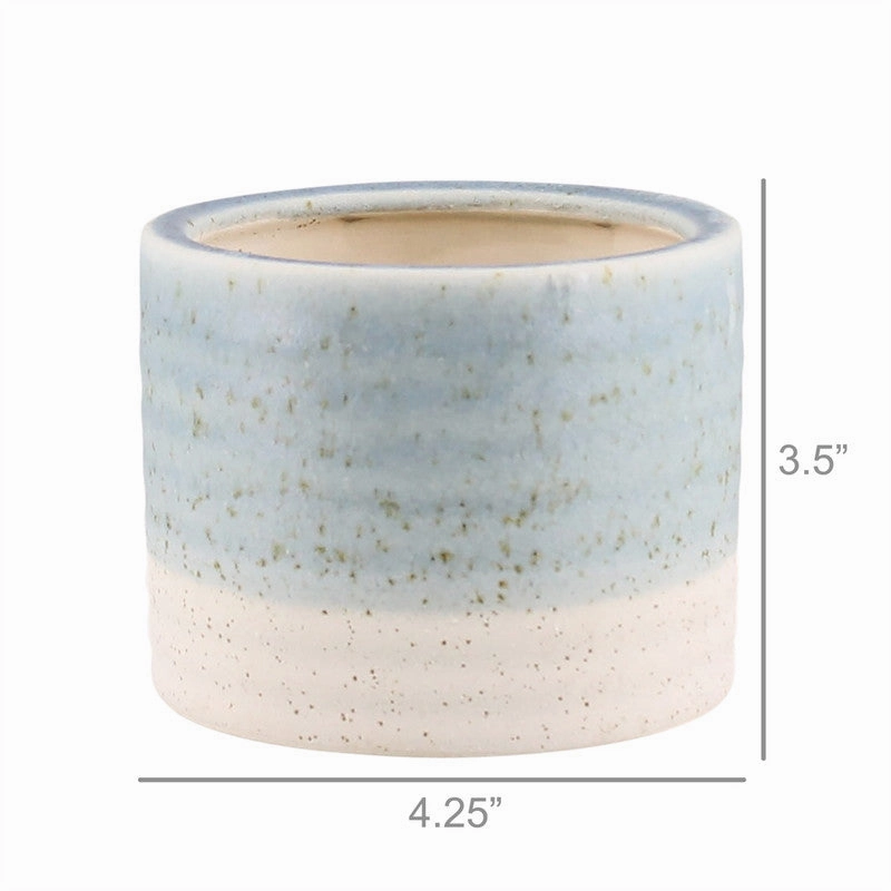 Isle Cachepot, Ceramic - Sm - Light Blue