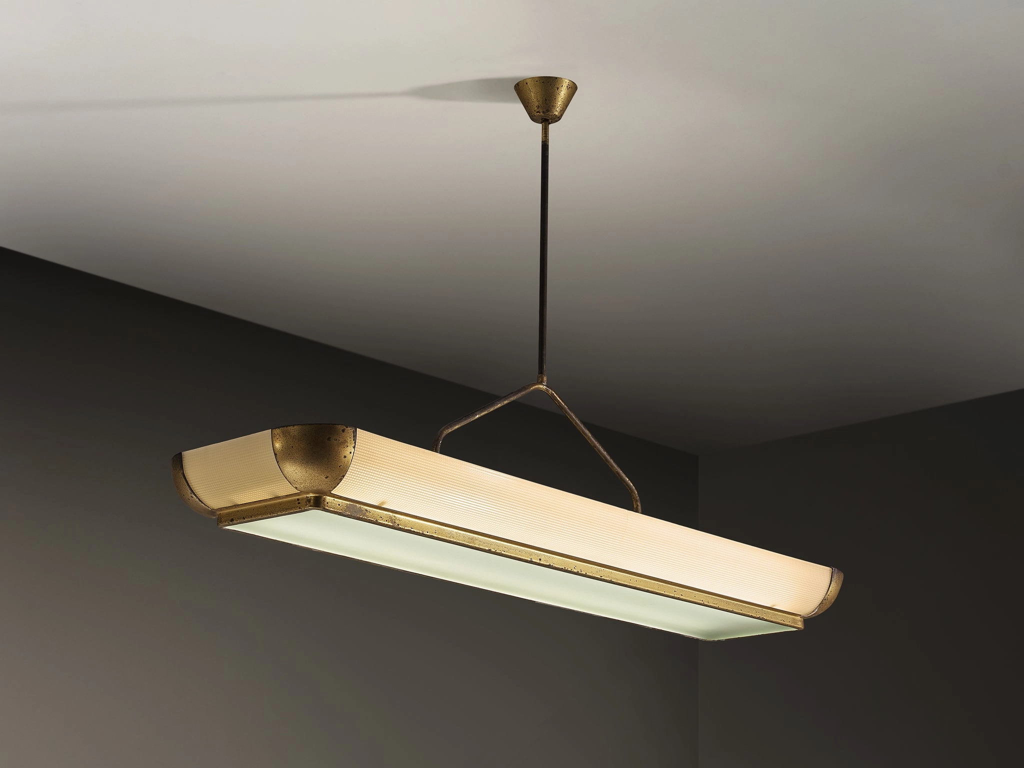 Italian Mid-Century Modern Large Pendant Light 135cm/53.15in.