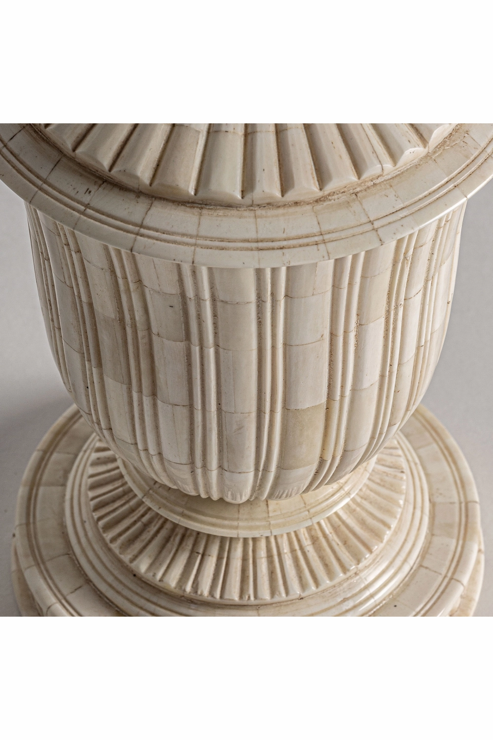 Ivory Colored Lidded Vase | Vical Home Jarek