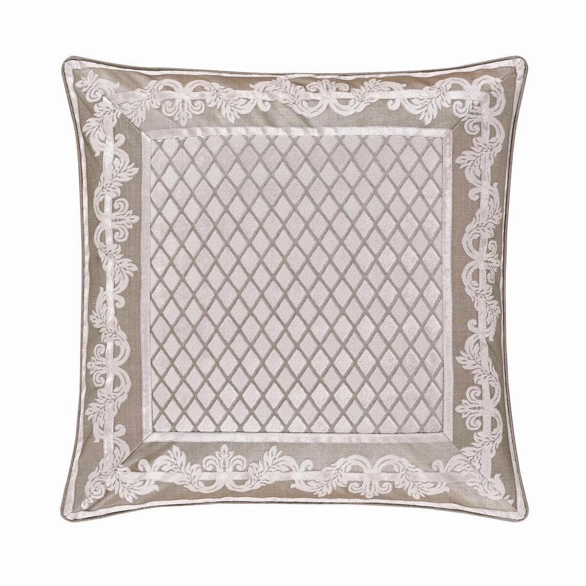 J. Queen New York Bel Air Sand Euro Sham pillowcases,cotton pillow covers,bed linen