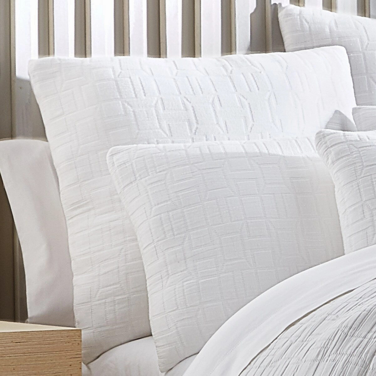 J. Queen New York Sinclair White Euro Sham