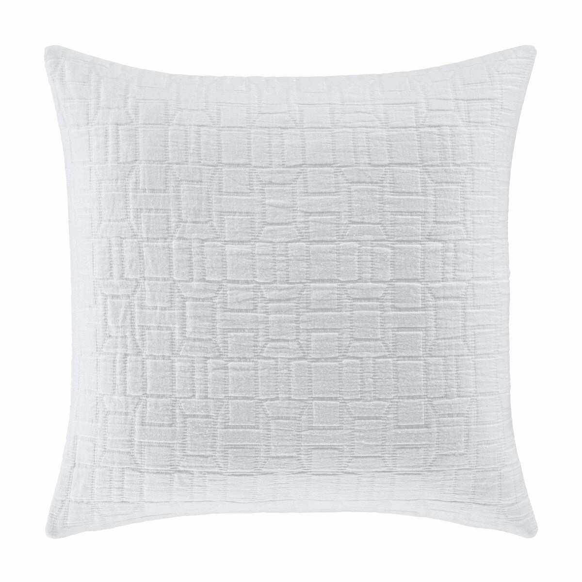 J. Queen New York Sinclair White Euro Sham pillowcases,cotton pillow covers,bed linen