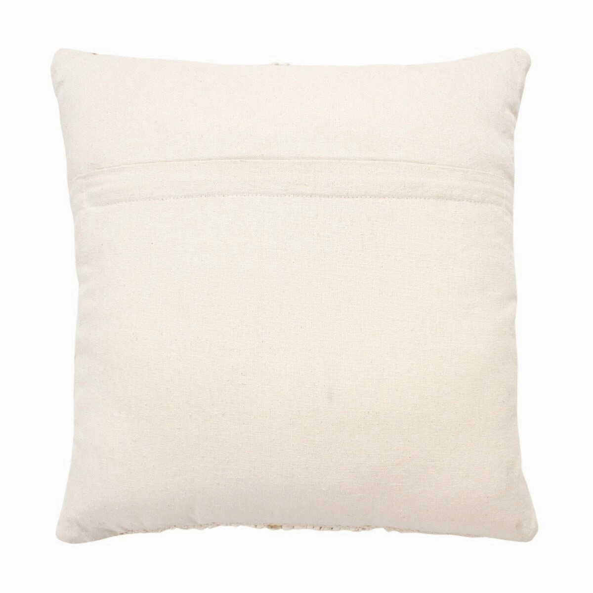Jacquard Accent Throw Pillows Set of 2, Square Cotton Pillows with Boho Diamond Pattern, 18 x 18 inch
