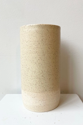Jacqueline Vase Butter Speckle Large Vase,Flower Vase