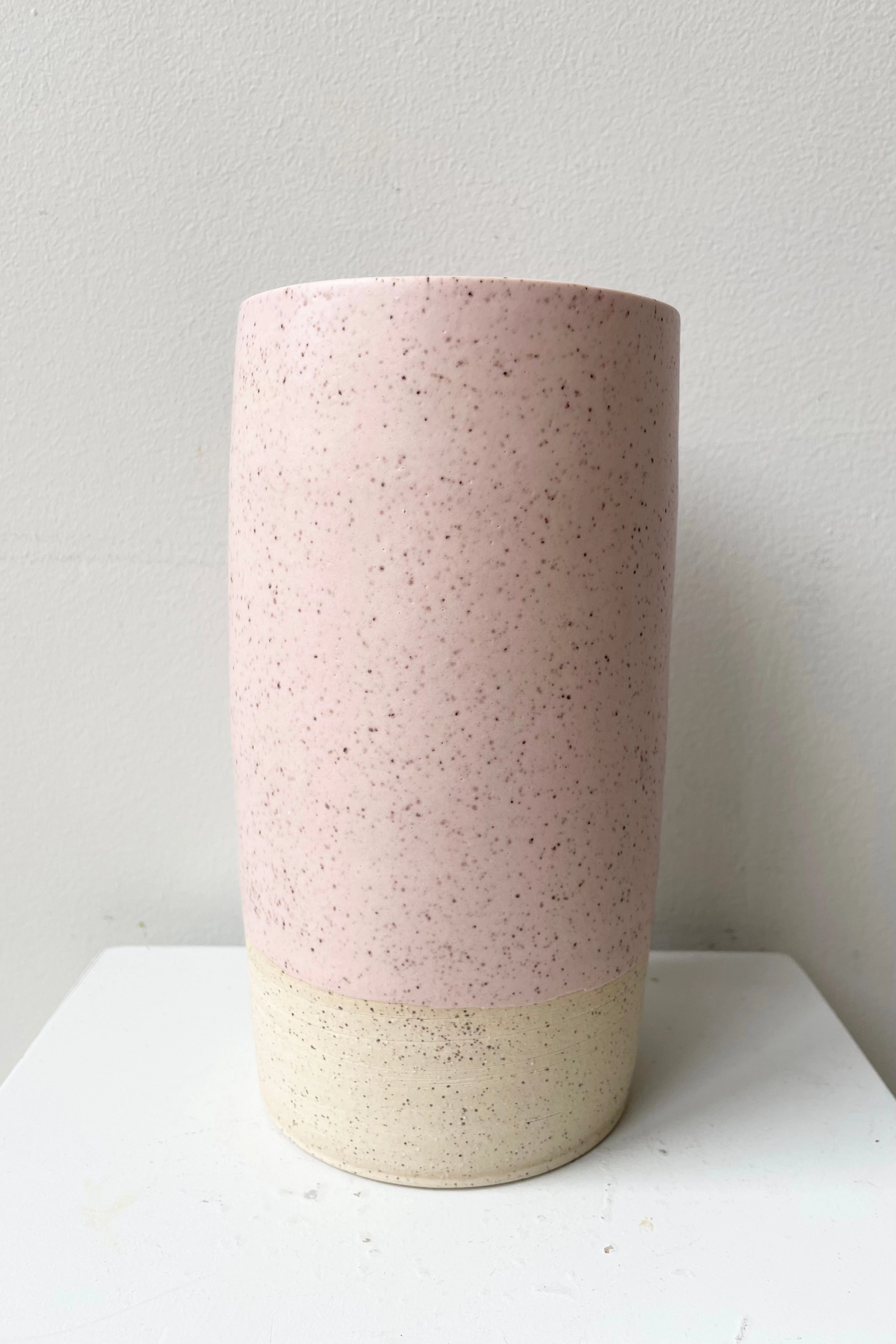 Jacqueline Vase Pink Speckle Large Vase,Flower Vase