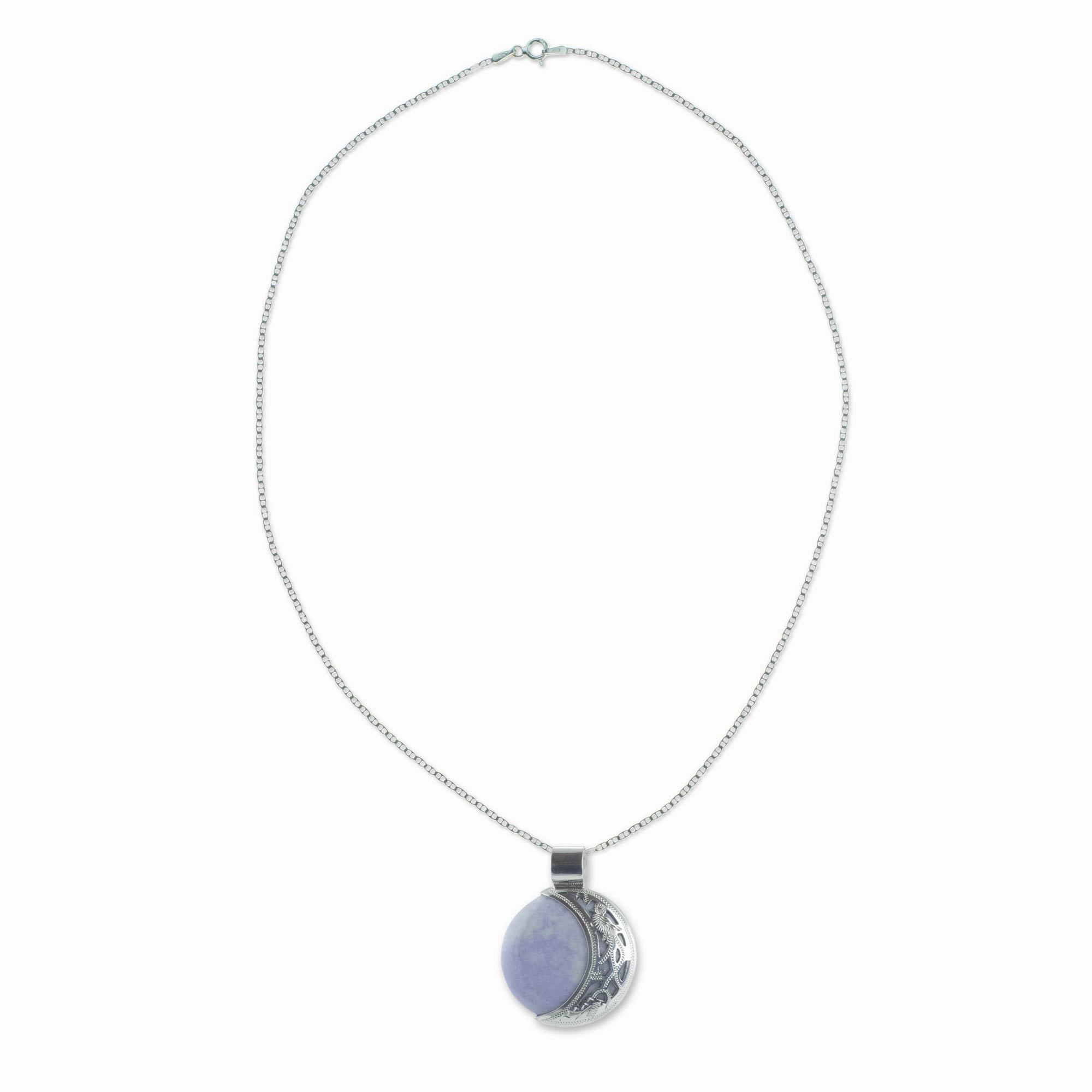 Jade Eclipse Reversible Pendant Necklace
