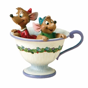 Jaq and Gus in Tea Cup Decorative Mirror,Wall Mirror