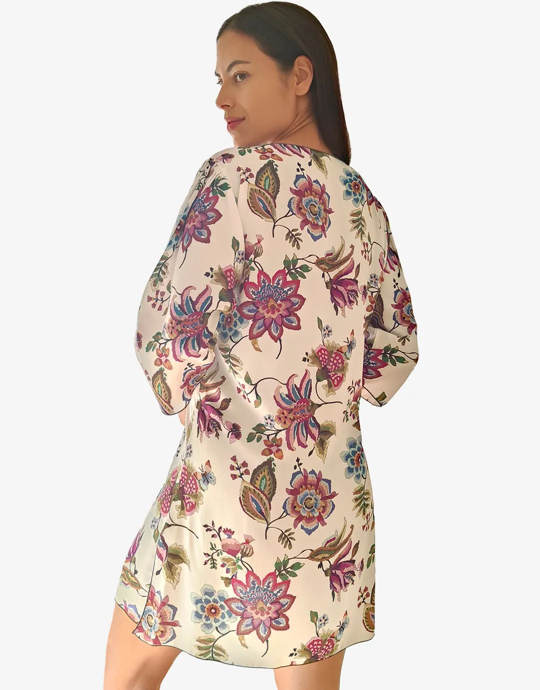 Jasmine Beach Dress - White Floral