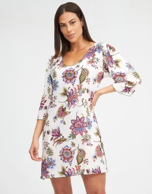 Jasmine Beach Dress - White Floral
