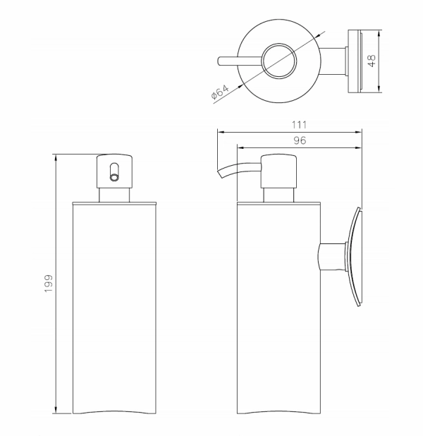 JD Macdonald Soap Dispenser JDM-6899-28