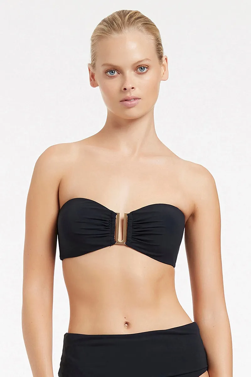 Jetset Bandeau Top Black