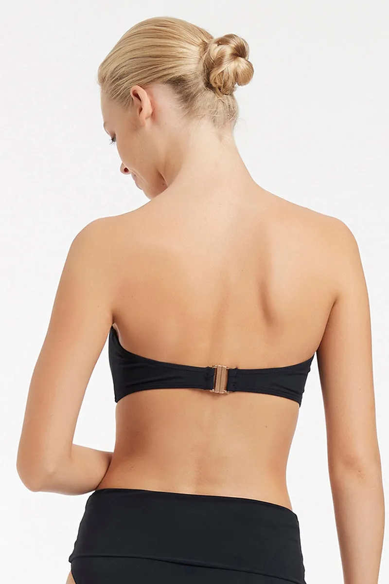 Jetset Bandeau Top Black