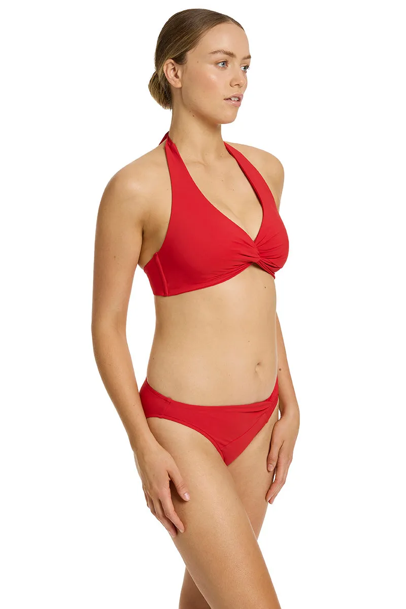 Jetset Twist Front Hipster Pant Rosso