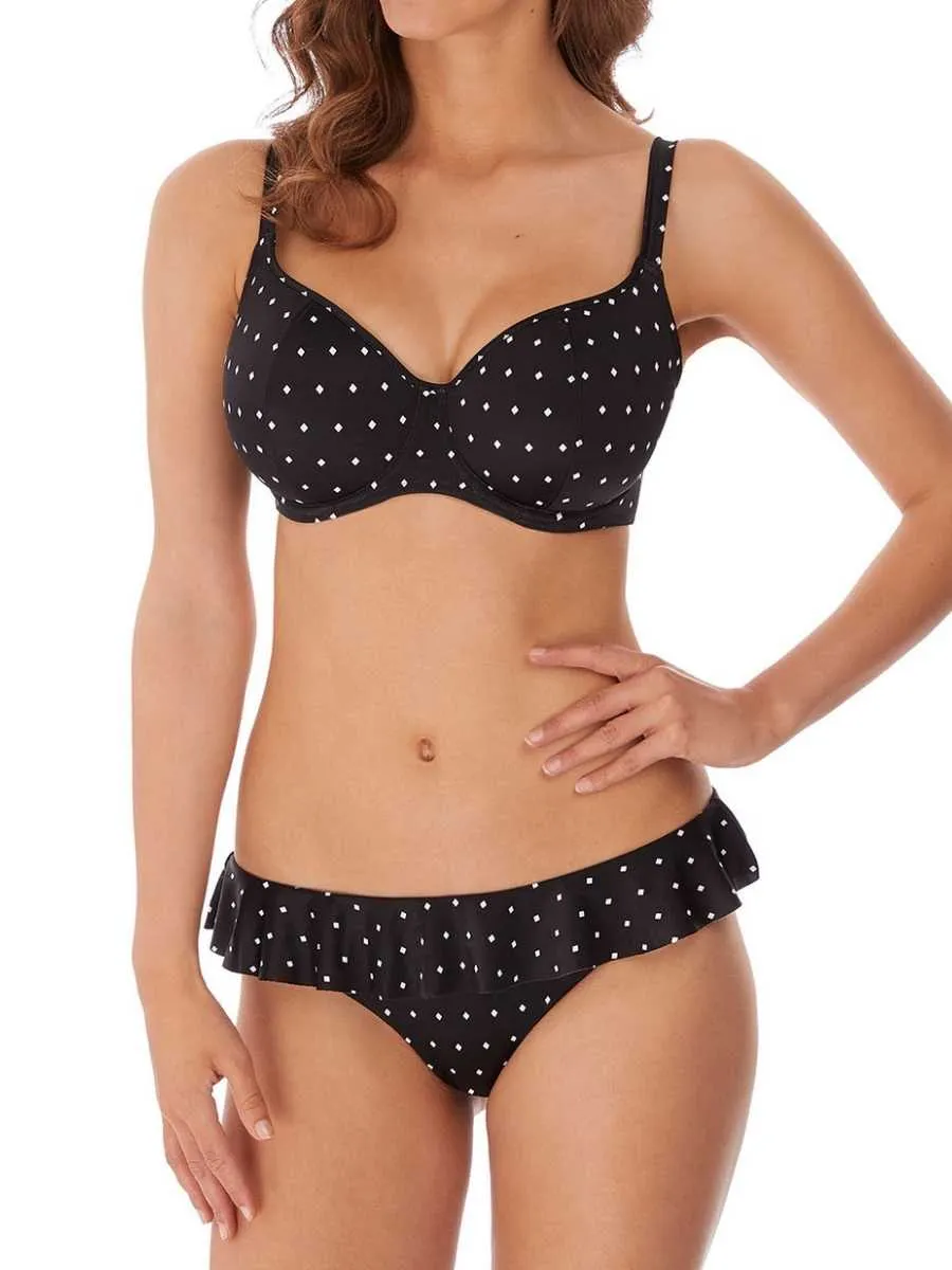 Jewel Cove Sweetheart Bikini Top - Black