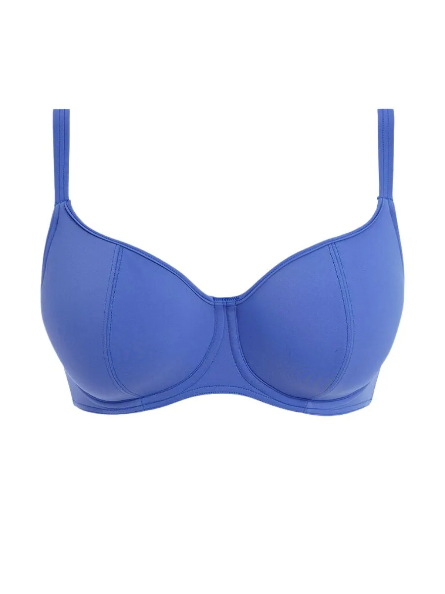 Jewel Cove Sweetheart Bikini Top - Plain Azure