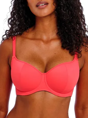 Jewel Cove Sweetheart Bikini Top - Plain Sunset