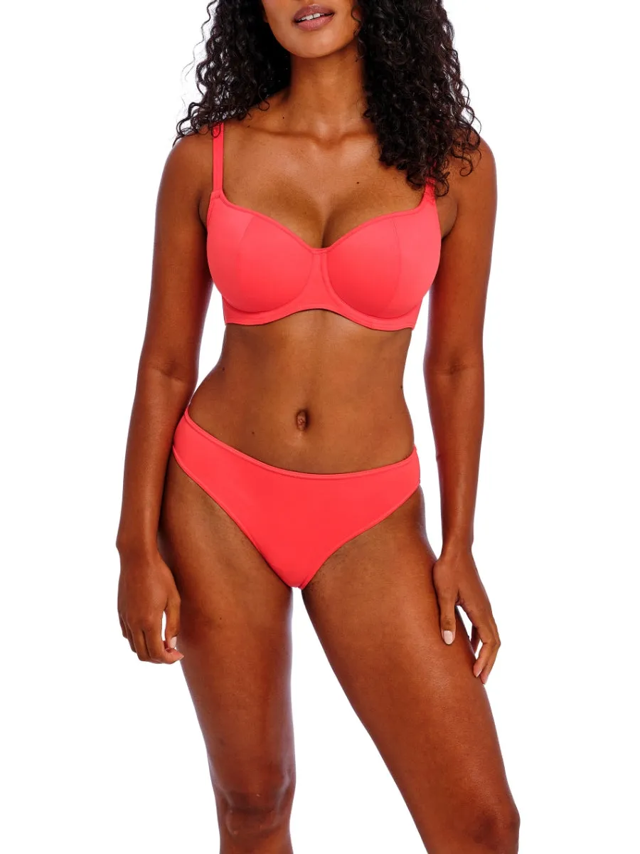 Jewel Cove Sweetheart Bikini Top - Plain Sunset