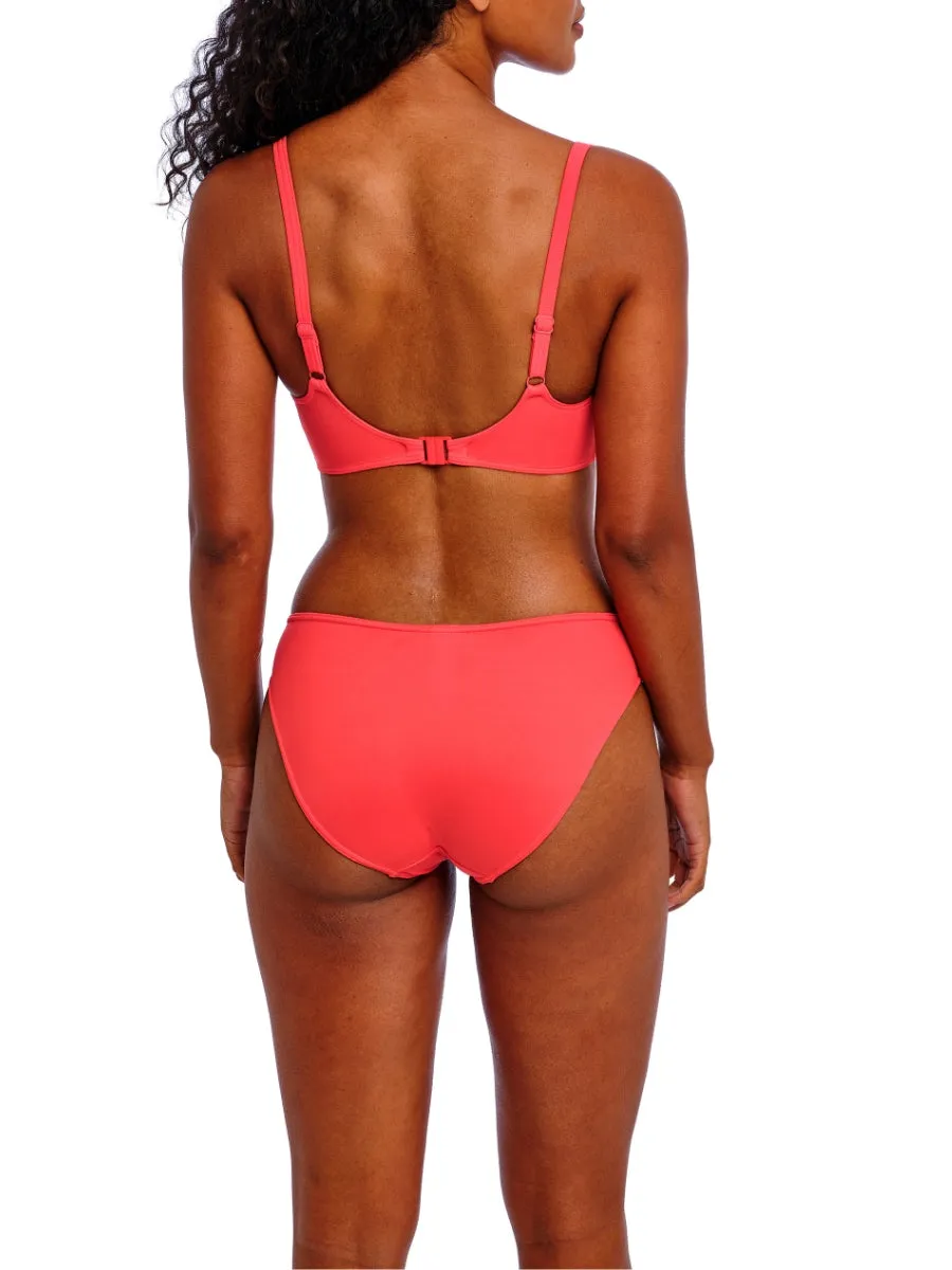 Jewel Cove Sweetheart Bikini Top - Plain Sunset