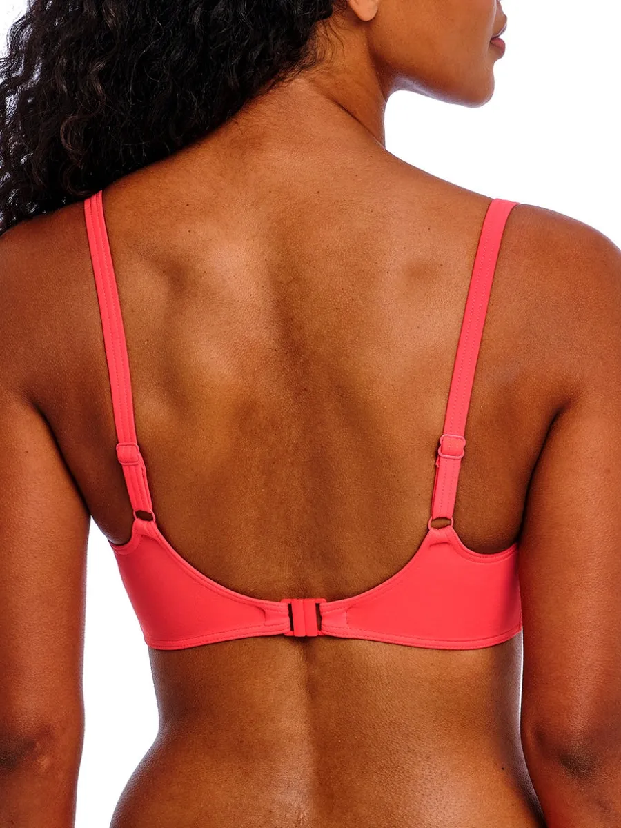 Jewel Cove Sweetheart Bikini Top - Plain Sunset