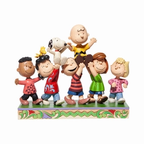 Jim Shore by Enesco A Grand Celebration 70th Anniversary The Peanuts Gang Figurine Decorative Mirror,Home Decor Mirror