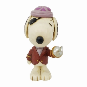 Jim Shore by Enesco Mini Snoopy Pirate Figurine Decorative Mirror,Home Decor Mirror