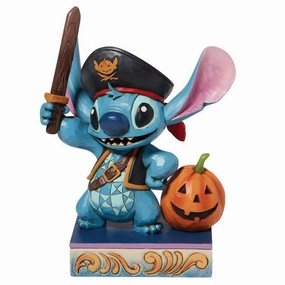 Jim Shore Disney Lovable Buccaneer Pirate Stitch from Lilo & Stitch Figurine Decorative Mirror,Home Decor Mirror