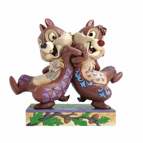 Jim Shore Disney Mischievous Mates Chip N' Dale Figurine Decorative Mirror,Home Decor Mirror