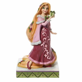 Jim Shore Disney Rapunzel with Holiday Gifts Figurine "Gifts of Peace" Decorative Mirror,Home Decor Mirror