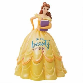 Jim Shore Disney Showcase Belle from the Beauty and the Beast See the Beauty in Everyone Princess Expression Figurine Decorative Mirror,Home Decor Mirror